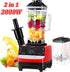 2000W Heavy Duty Commercial Blender Stationary Mixer Food Processor Ice Smoothies for Kitchen High Power Juicer Blender BPA Free