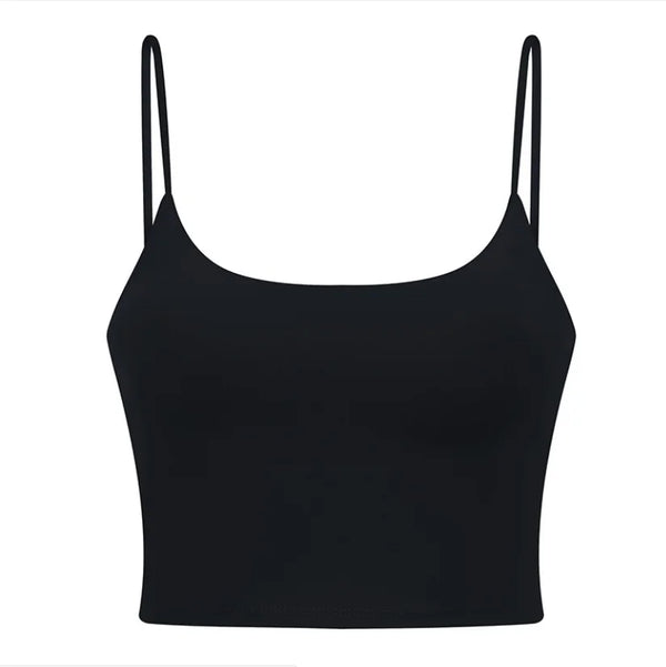Damen Longline Sport-BH ohne Bügel, gepolstert
