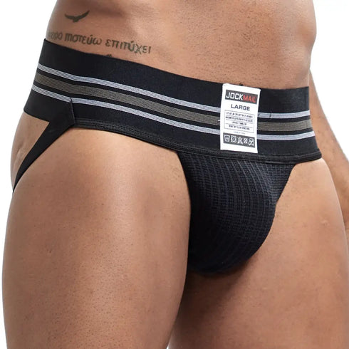 JOCKMAIL sexy Herren Unterwäsche Jockstrap Homme Herren Jockstrap Unterwäsche Herren String Jockstrap Gay Jockstrap Baumwolle Atmungsaktiv weiß