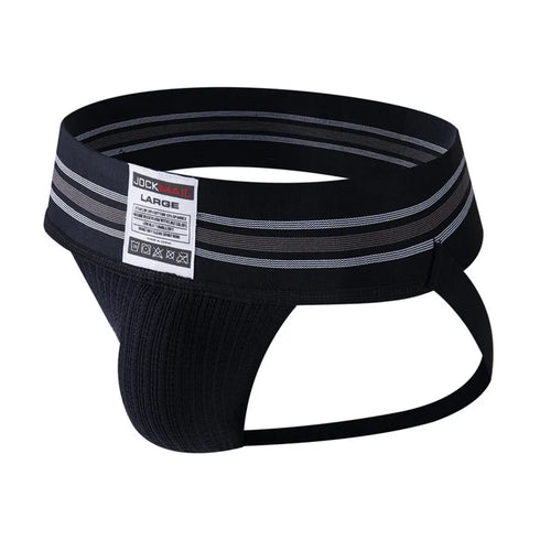 JOCKMAIL sexy Herren Unterwäsche Jockstrap Homme Herren Jockstrap Unterwäsche Herren String Jockstrap Gay Jockstrap Baumwolle Atmungsaktiv weiß