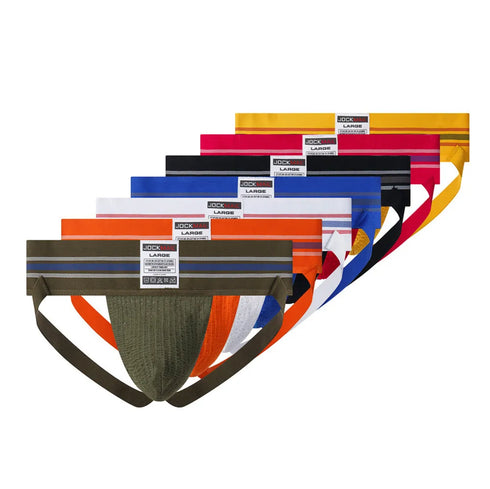 JOCKMAIL sexy Herren Unterwäsche Jockstrap Homme Herren Jockstrap Unterwäsche Herren String Jockstrap Gay Jockstrap Baumwolle Atmungsaktiv weiß