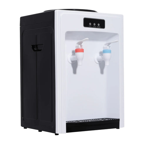 Electric Table Drinking Water Dispenser, Drinking Fountain, Office Cooler Home Hot/Cold Beverage Machine for 4.5-18.9L Buckets