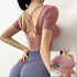 Cloud Hide Black Beauty Back Yoga Shirts Women Long Sleeve Blouse Plus Size Sports Gym Fitness Top Running T-Shirt Workout Shirt