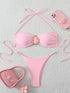 Sexy Bandeau Bikini Women's Swimsuit 2026 Two-piece Swimwear Thong Bikinis Set Female Bathing Suit Push Up Beach Swimming Wear