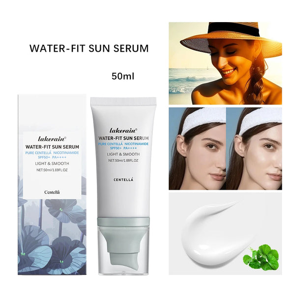 50ml Sunscreen Cream Moisturizing Soften Skin Lighweight Non-sticky Natural Radiance High Sun Protection Facial Skincare