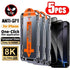 5PCS Privacy Screen Protector for iPhone 17 Pro Max 16 15 14 13 12 11 16e Plus Mini XR Dust Free Install Anti-Spy Tempered Glass