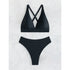 S - XL Cross Back Mini Micro Thong Bikini Female Swimsuit Women Swimwear Two-pieces Bikini set Bather Bathing Suit Swim K5022