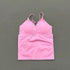 Vision Twist Front Longline Top Women Gym Tank Yoga Tops Quick Dry Thin Strap High Elastic Running Vest Push-up Fitness Vest