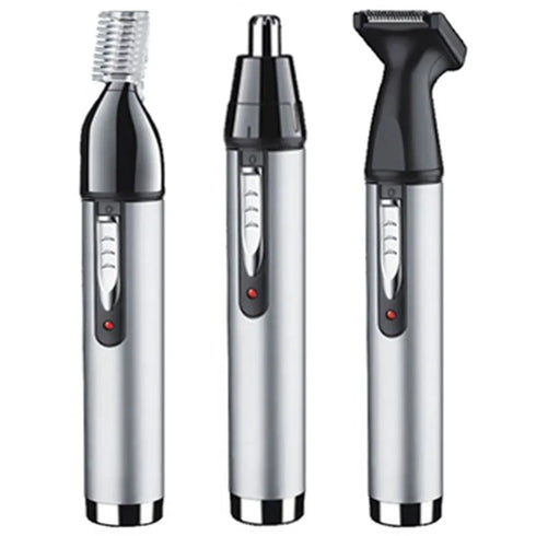 Kemei 4-in-1 Pflegeset Nasentrimmer Barttrimmer für Herren Elektrischer Augenbrauen- und Nasenhaartrimmer Nasen- und Ohrenmaschine wiederaufladbar