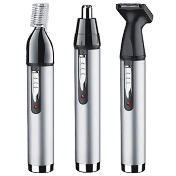 Kemei 4-in-1 Pflegeset Nasentrimmer Barttrimmer für Herren Elektrischer Augenbrauen- und Nasenhaartrimmer Nasen- und Ohrenmaschine wiederaufladbar