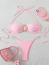 Sexy Bandeau Bikini Women's Swimsuit 2026 Two-piece Swimwear Thong Bikinis Set Female Bathing Suit Push Up Beach Swimming Wear