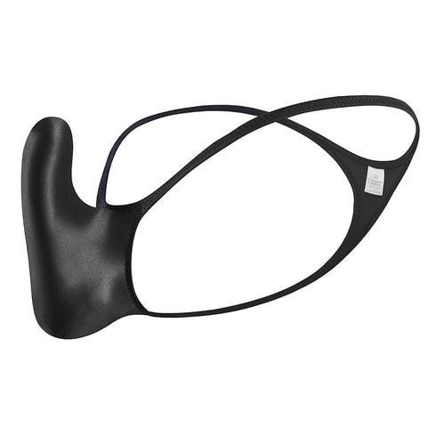 YAULAANG Sexy Herren Glanz Gay Unterwäsche Öliger G-String Tanga Glänzend niedrige Taille Hohe Elastizität Herren Dessous