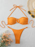 Sexy Bandeau Bikini Women's Swimsuit 2026 Two-piece Swimwear Thong Bikinis Set Female Bathing Suit Push Up Beach Swimming Wear
