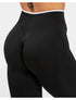 Teveo Eng anliegende, nahtlose Yoga-Leggings mit Leopardenmuster, hautfarbener hoher Elastizität, geeignet als Fitness-Laufhose