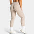 Teveo Eng anliegende, nahtlose Yoga-Leggings mit Leopardenmuster, hautfarbener hoher Elastizität, geeignet als Fitness-Laufhose