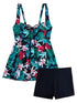2026 Tankini Set Floral Swimwear FemaleTwo Pieces Swimsuit Women Beach Dress Bathers Bathing Swimming Swim Suit Beachwear XXL