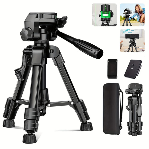 Mini-Stativ für Kamera, 25 Zoll Aluminium Tischstativ, Tragbares Reisestativ, für Kameras, Projektoren, Spektive