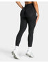 Teveo Eng anliegende, nahtlose Yoga-Leggings mit Leopardenmuster, hautfarbener hoher Elastizität, geeignet als Fitness-Laufhose