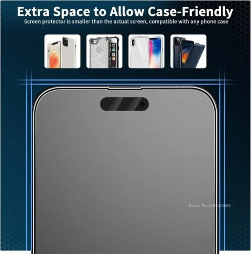 3Pcs Matte Tempered Glass Film for iPhone 17 16 15 14 Pro Max 17 Air Screen Protector for iPhone 13 12 11 Pro 16e 15 Plus XS XR