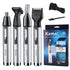 Kemei 4-in-1 Pflegeset Nasentrimmer Barttrimmer für Herren Elektrischer Augenbrauen- und Nasenhaartrimmer Nasen- und Ohrenmaschine wiederaufladbar