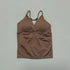 Vision Twist Front Longline Top Women Gym Tank Yoga Tops Quick Dry Thin Strap High Elastic Running Vest Push-up Fitness Vest