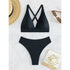 S - XL Cross Back Mini Micro Thong Bikini Female Swimsuit Women Swimwear Two-pieces Bikini set Bather Bathing Suit Swim K5022