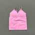 Vision Twist Front Longline Top Women Gym Tank Yoga Tops Quick Dry Thin Strap High Elastic Running Vest Push-up Fitness Vest