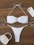 Sexy Bandeau Bikini Women's Swimsuit 2026 Two-piece Swimwear Thong Bikinis Set Female Bathing Suit Push Up Beach Swimming Wear