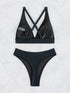 S - XL Cross Back Mini Micro Thong Bikini Female Swimsuit Women Swimwear Two-pieces Bikini set Bather Bathing Suit Swim K5022