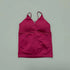 Vision Twist Front Longline Top Women Gym Tank Yoga Tops Quick Dry Thin Strap High Elastic Running Vest Push-up Fitness Vest