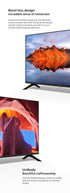 Xiaomi TV A 32, Kompakte Größe mit farbenfrohem Bildschirm, dynamischer Sound mit Dolby Audio™, DTS-X und DTS Virtual:X, hochwertiges Metall-Finish