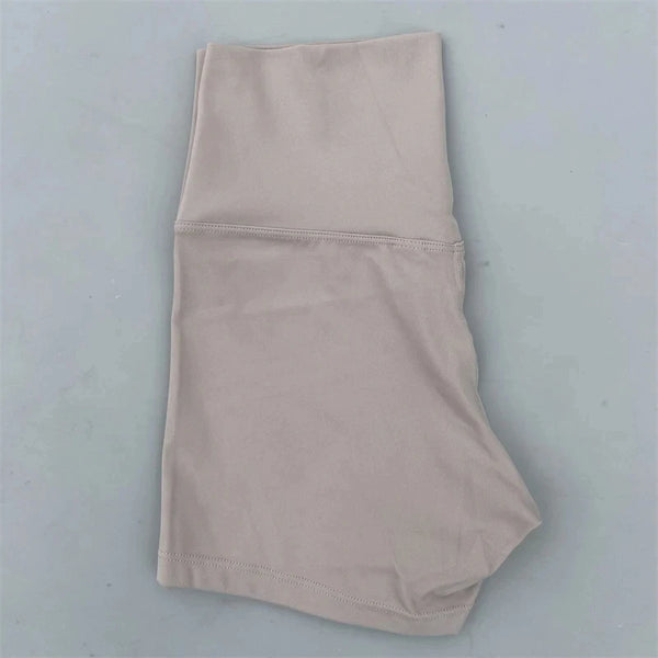 Sexy Solid Color Women Fitness Sport Short High Waist Athletic Yoga Short Leg Cycling Comprehensive Training Jogging Squat Proof
