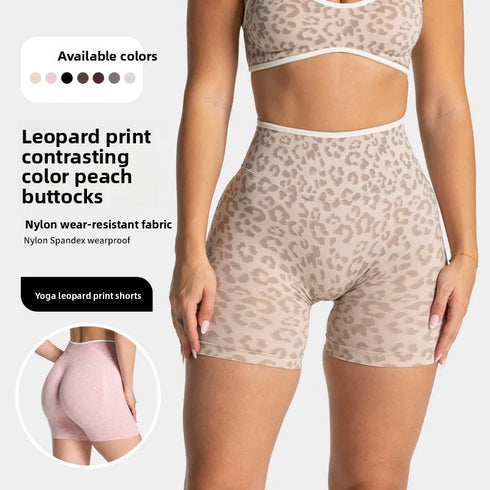 Quick drying seamless yoga shorts for women, high waisted, hip lifting, abdominal tightening, running and fitness pants