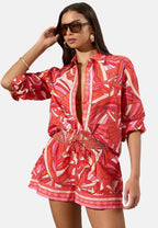 REGULAR FIT - STRUDELDRUCK STRANDHEMD. - Strand-Accessoire - pink