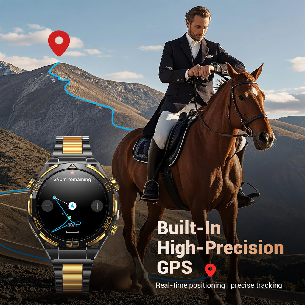 Blackview W90 Pro Smartwatch 1,43" AMOLED Display, Bluetooth Anruffunktion, Herzfrequenzüberwachung, 900 mAh/ 20 Tage Standby, Herren Smartwatch