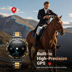 Blackview W90 Pro Smartwatch 1,43" AMOLED Display, Bluetooth Anruffunktion, Herzfrequenzüberwachung, 900 mAh/ 20 Tage Standby, Herren Smartwatch