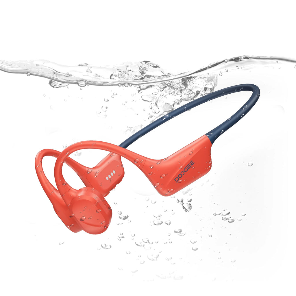 DOOGEE BoneBeat Swim Knochenschall-Kopfhörer IP68 Wasserdicht Schwimmen Open Earphones Bluetooth 5.4 Kabelloser Kopfhörer 7H Akkulaufzeit