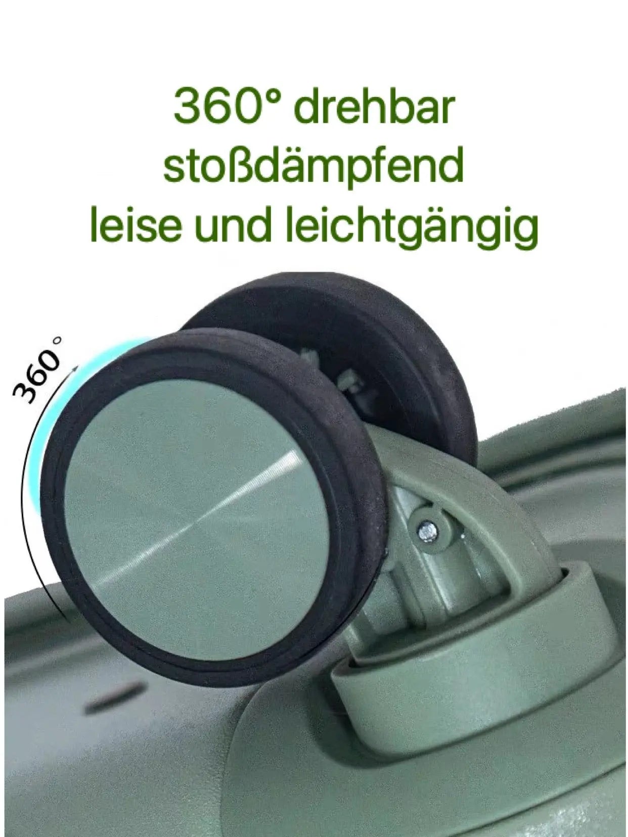 SUPER SOLU Koffer (18 Zoll Handgepäck/22 Zoll Aufgabegepäck, separat wählbar), PC+ABS leichter Trolley mit antibakteriellem Nanosilber-Griff, TSA-Schloss, Organizer-Innenfächer, tragbarer Ventilator – Versand aus Deutschland