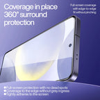 SmartDevil Staubfreie Displayschutzfolie aus gehärtetem Glas für Samsung S26 Ultra HD, klare Displayschutzfolie für Samsung S25 S24, Anti-Fingerabdruck
