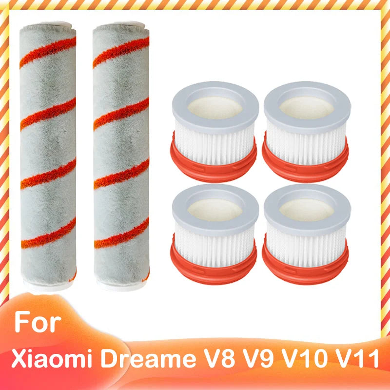 Kompatibel für Xiaomi Dreame V9 V10 V11 V8 V9B V9P XR Zubehör Hauptbürste HEPA Filter Kabelloser Handstaubsauger Teile