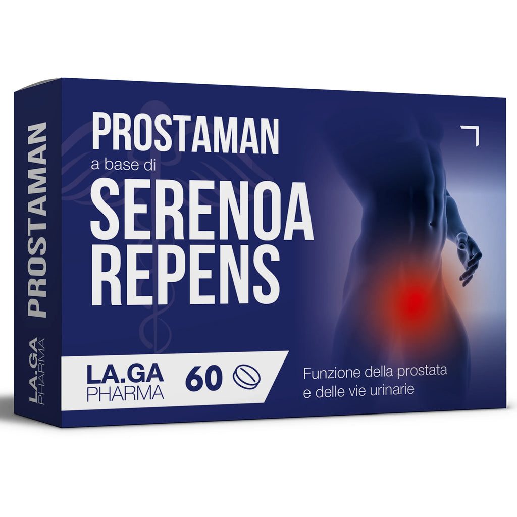 SERENOA REPENS, Prostatenergänzung 60 Tabletten mit: Sägepalme, Boswellia, Kürbis und Lycopin. Serenoa Repens Prostata 640mg mit: Brennnessel, Granatapfel und Weidenröschen. Prostatenergänzung Leistungsstarke Formel | LAGA Pharma. LA