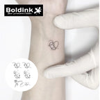 Herzschmetterling Temporäres Tattoo, Hält bis zu 15 Tage Neue Technologie Magischer Wasserdichter Semi-Permanenter Aufkleber.