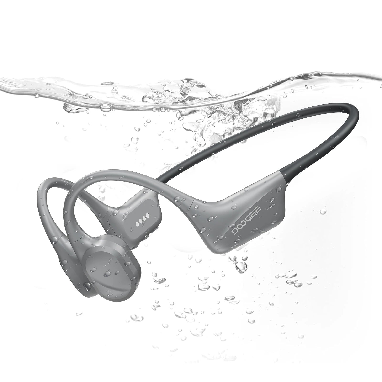 DOOGEE BoneBeat Swim Knochenschall-Kopfhörer IP68 Wasserdicht Schwimmen Open Earphones Bluetooth 5.4 Kabelloser Kopfhörer 7H Akkulaufzeit
