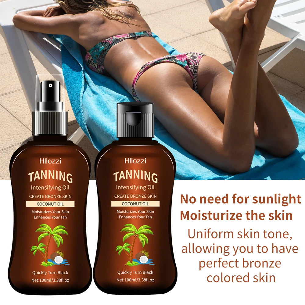 100 ml/3,38 fl.oz Kokosnuss-Bräunungsöl SelbstbräunerIntensivierungsöl SelbstbräunerIntensivierungsöl Neue Sommerprodukte