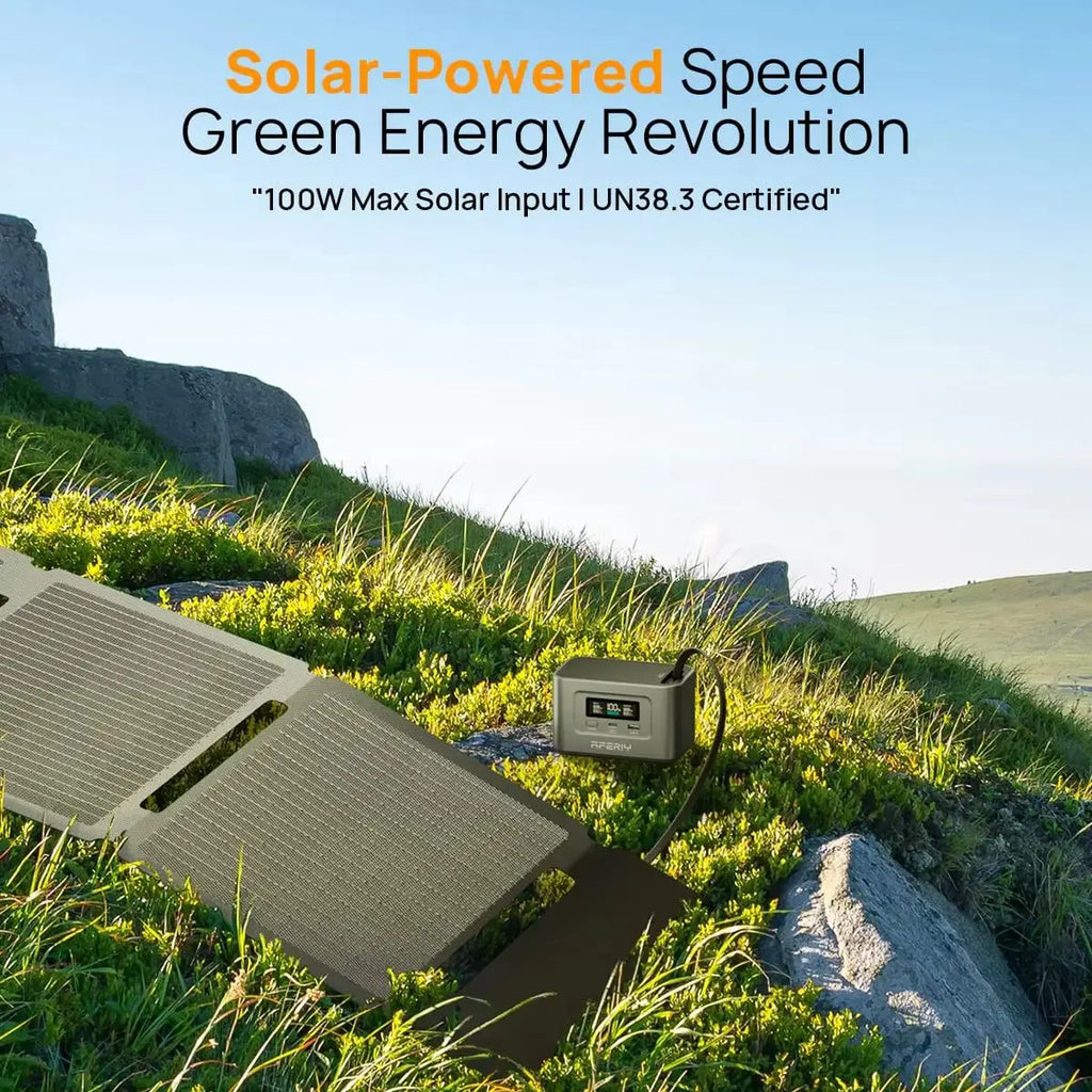 AFERIY Nano100 100W 99.2Wh Portable Power Station, LiFePO4-Akku, 1.5H Schnellladung, Dual 100W PD, mit Typ-C Kabel