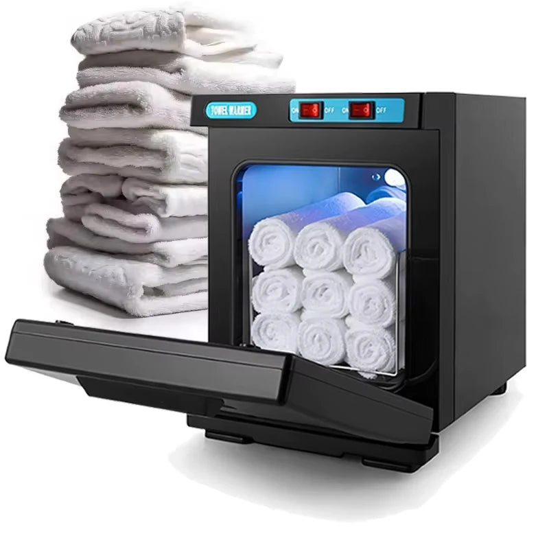 5L UV Handtuchwärmer Schrank 150W Handtuchwärmer mit Aluminiumkammer Schnelles Erhitzen für Gesichts-Spa-Haar-Schönheitssalon