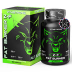 Fatburner Z-F Vitastrag-Schlankheitskapseln, Fettverbrennungsergänzung für Männer und Frauen, Rhodiola Rosea, Chrompikolinat, Koffein, Chili, Jod, Vitamin B3 Reines Niacin