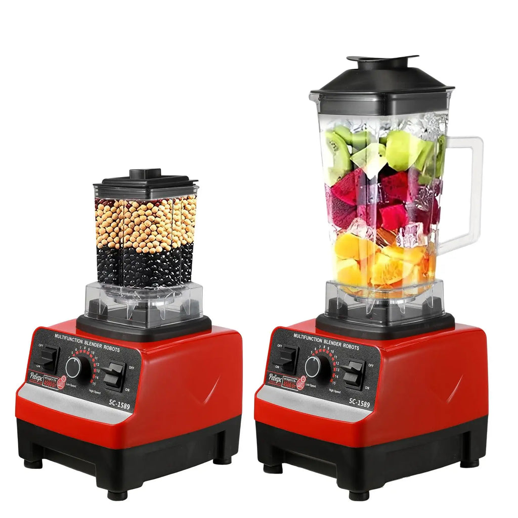 2000W Hochleistungs-Standmixer Kommerzieller Küchenmixer Entsafter Eismaschine BPA-frei