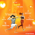 Vitastrong Complete Multivitamin Premium Qualität, 13 essentielle Vitamine hochdosiert, Multivitamin für Männer und Frauen hergestellt in Italien, reines und zertifiziertes Multivitamin-Ergänzungsmittel, Multivitamin