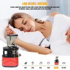 OWJHE Large Slow Masticating Juicer Cold Press Juicer Feed Chute Fit Whole Fruits Vegetable High Juice Yield Baby Food Processor